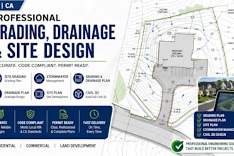 ma ca residential grading, drainage, site plans and stormwater management