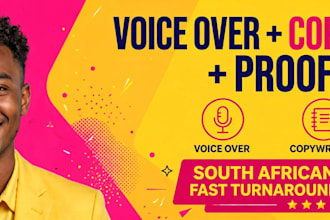 do voice overs and copywriting
