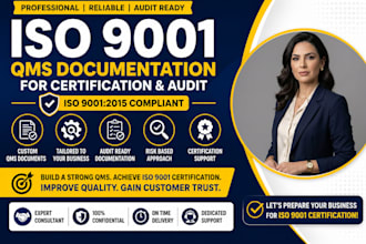 iso 9001 qms documentation for certification and audit