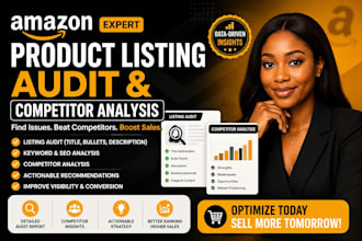 audit your amazon product listing and analyze your competitors