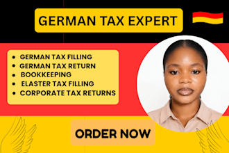 assist with german bookkeeping, vat and tax filing
