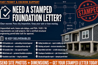 do fha hud foundation inspection certificate permit letter report stamp