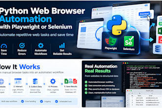 build python web browser automation with playwright or selenium