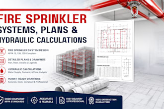 design fire sprinkler systems, plans and hydraulic calculations