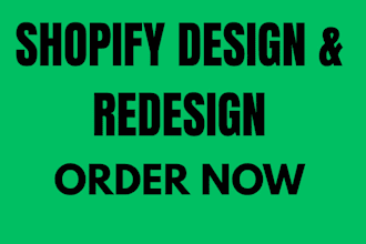 redesign shopify store for high conversions