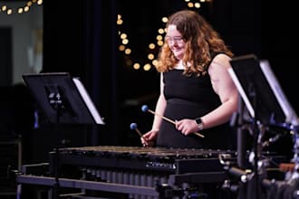 record professional marimba, vibraphone, xylophone, glockenspiel ,steel pan