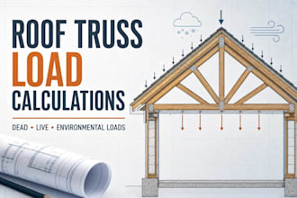 develop roof truss load calculation report for structural permit review