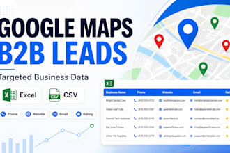 scrape google maps data for b2b leads