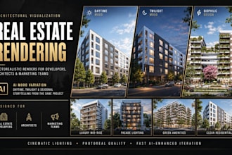 create photorealistic real estate 3d rendering with ai enhancement