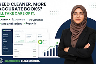 provide service business bookkeeping in quickbooks online