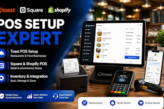 setup toast pos square pos and shopify pos for your business