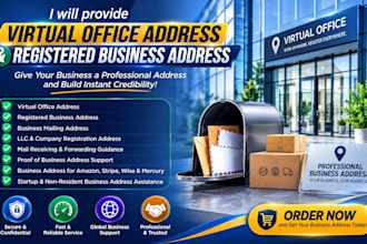 provide virtual office address and registered business address