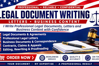 write professional legal documents letters and business content with confidence