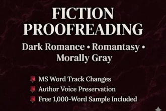 proofread dark romance romantasy and morally gray fiction
