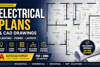 create electrical plans, drawings and autocad, electrical layouts