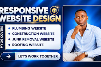 design a roofing, construction, plumbing, remodeling, and junk removal website