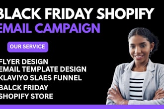 do klaviyo black friday and christmas email marketing campaign for shopify