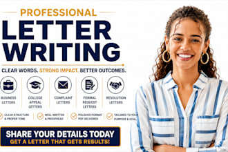 write professional business letter, college appeal and formal resolution letters
