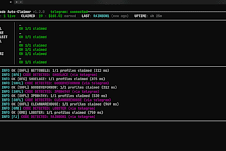 build a telegram bonus code monitor and claimer