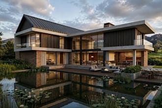 do contemporary house design modern house plan  3d architectural visualization