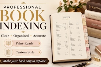 create a professional book index for your book or ebook