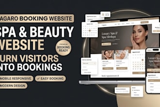 design vagaro booking website page set up spa salon booking website vagaro web