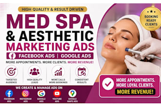 generate med beauty spa and aesthetic facebook ads google beauty marketing ads
