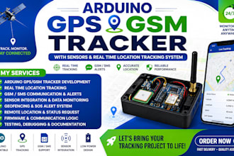 do arduino gps GSM tracker with sensors and real time location tracking system