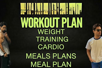 trained for physical weight training and workout plan