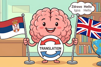 translate english to serbian accurately and fast