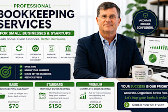professionally manage clean up or organize your small business books