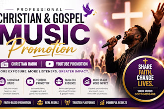 promote christian gospel music with radio and youtube video marketing promotion