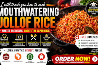 teach you how to cook mouthwatering jollof rice