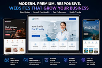 develop a professional business website
