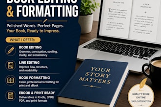 do book editing profreading and line editing