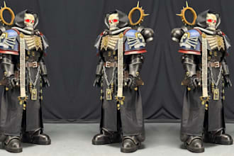 do custom full cosplay creation video game warhammer 40k cosplay armor prop
