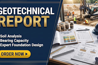 prepare geotechnical report and soil bearing capacity analysis