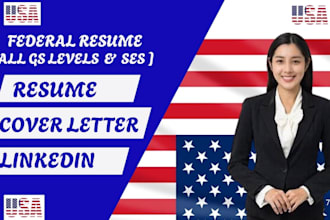 write federal resume, government resume, and biotech