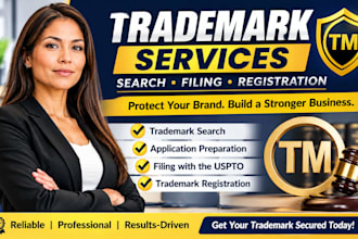 do trademark search, application, filing and registration in the USA