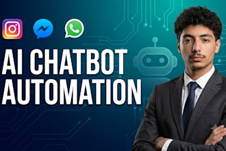 build an ai chatbot for instagram, messenger ,whatsapp automation
