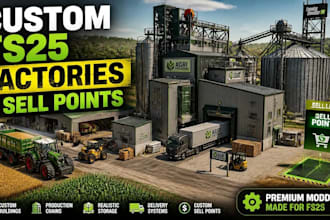 create custom fs25 production factories, sell points, and businesses
