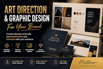 do art direction, creative direction and graphic design for your brand