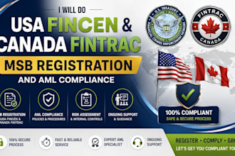 do USA fincen and canada fintrac msb registration and aml compliance