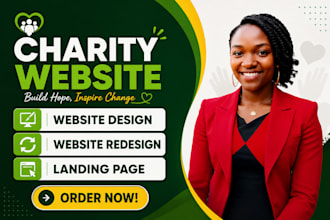 design charity website, donation website, nonprofit website, ngo website