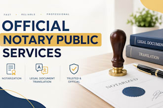 do official notary public services, legal document translation, and notarization
