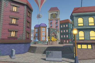 build low poly roblox map, city, tycoon, adventure maps and terrain