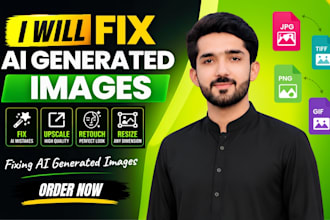fix ai generated images with upscaling, retouching and resizing