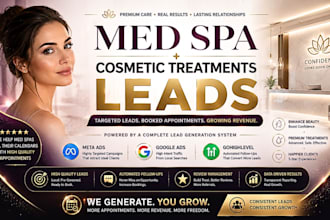 generate med spa and cosmetic treatments leads via facebook and google ads