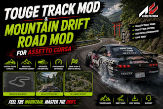 do touge track mod and mountain drift road mod for assetto corsa