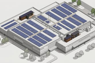 design solar pv system, panel layout, sld, load and battery calculation